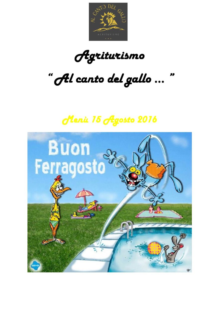 Menù Ferragosto 2016 ( pag. 1 )