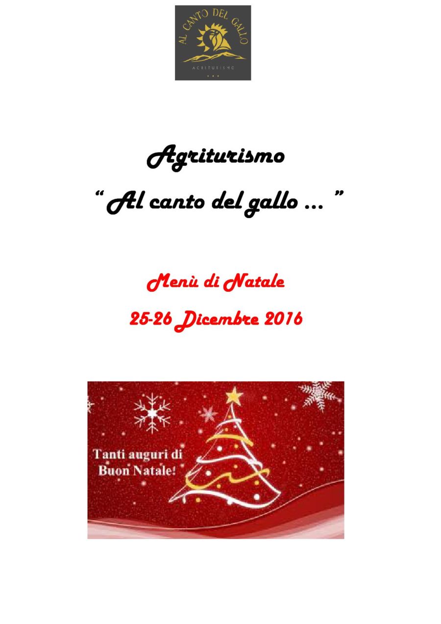 Menù di Natale 2016 ( pag. 1 )